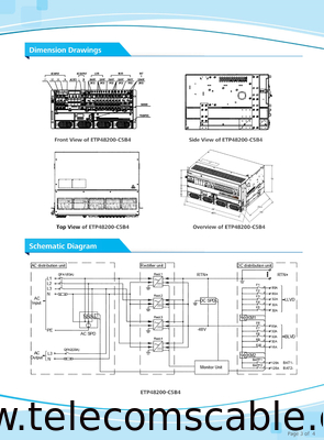 Huawei ETP48200-C5B4 Communication Power Supply 48V200A Embedded DC Switching Cabinet Insert Frame Rectifier Module