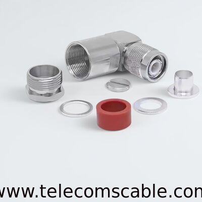 TNC Male Right Angle Connector For LMR400 / RG8U Cable | 90 Degree RF Coaxial Connector