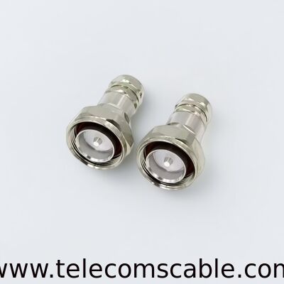 7/16 DIN Male Connector for 1/2 inch super-flex feeder cable | RF Coaxial Connector