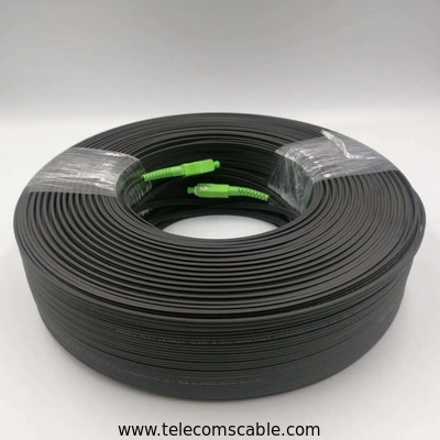 SC/UPC-SC/UPC simplex SM G657A2 2*5mm 50M, LSZH black jacket FTTH Fiber Optical Patch Cord