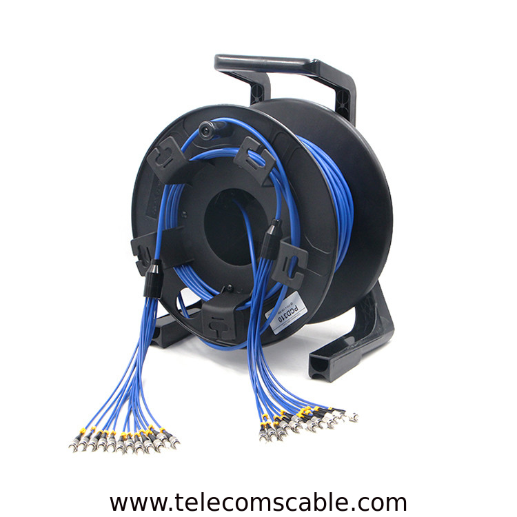 Retractable Fiber Optic Cable of 2/4/6/8/12/24 cores for outdoor applicaiton