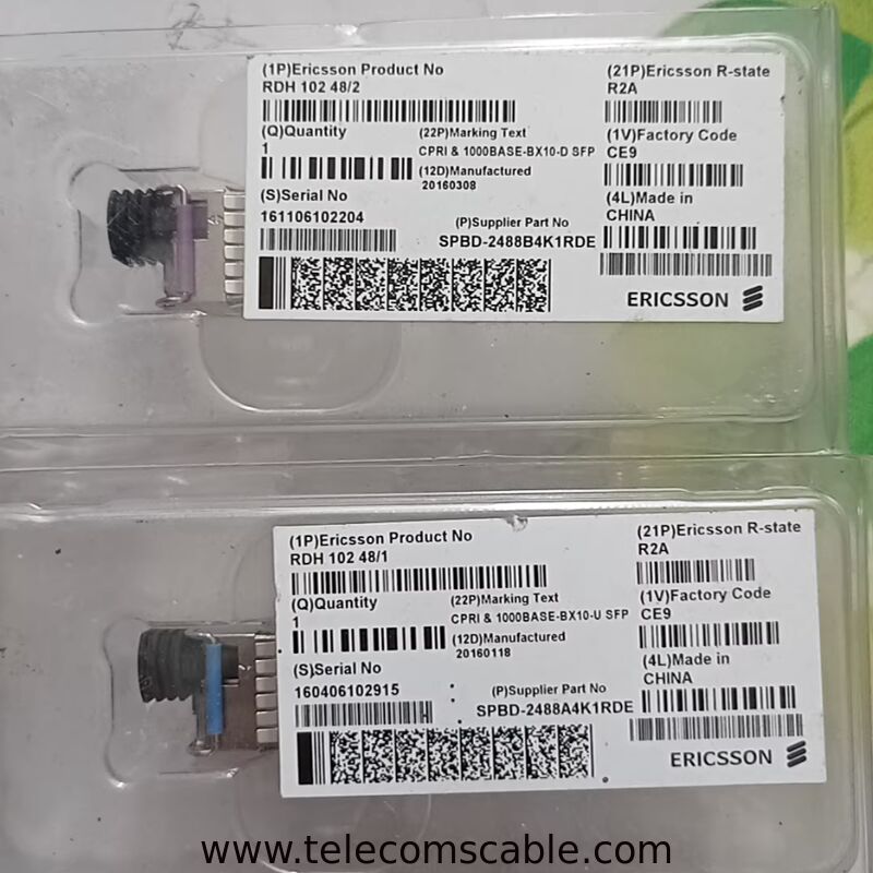 Original Ericsson RDH102 48/2 and RDH102 48/1 Optical Module / Optical Transceiver