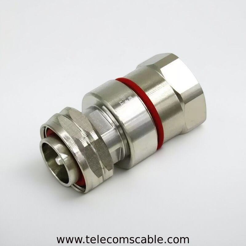 DIN 7/16 Male Straight Connector for 7/8″ Coaxial Cable | RF Feeder Connector