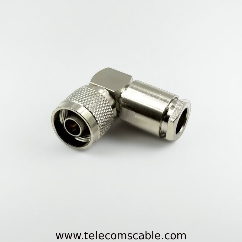 N Male right angle Connector for RG8U/LMR400 | Right Angle RF Coaxial Connector