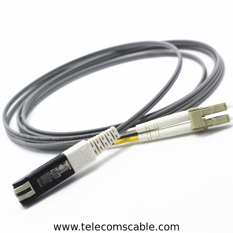 GGP high-strength coated VF45 to LC Fiber Optic patch cord with VF45 connector
