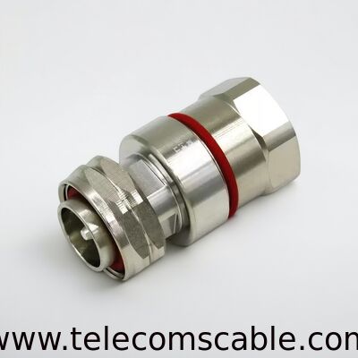 Conector recto macho DIN 7/16 para cable coaxial de 7/8 ″ | Conector del alimentador RF