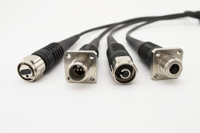 Modo OM3 de bobina de cable de fibra óptica ODC Con conector ODC-2, ODC-4 100m~500m 0